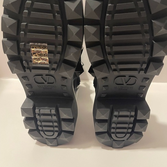 Black Studded Ankle Boots - Picture 4 of 8